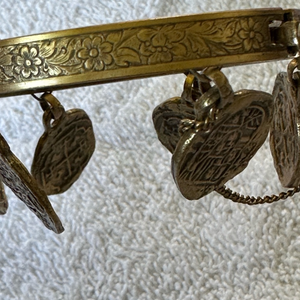 Vintage Hattie Carnegie Ancient Coin Charm Bracelet